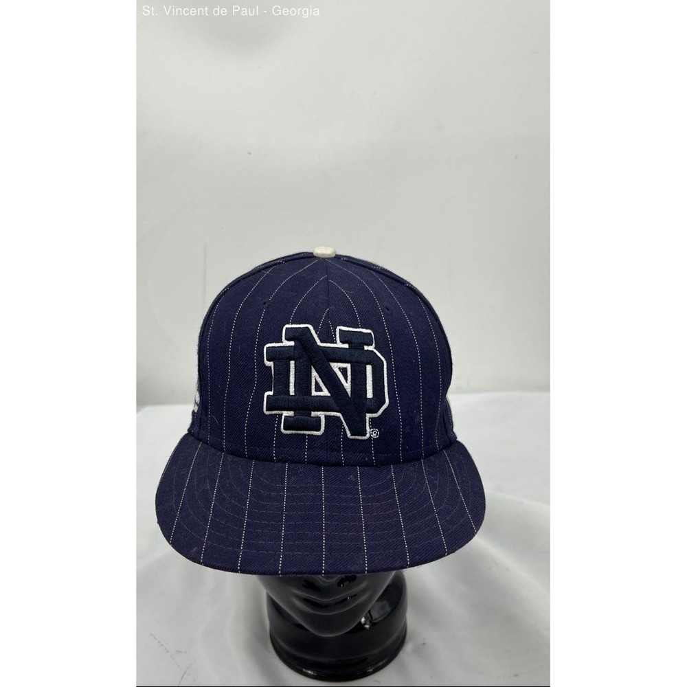 New Era Notre Dame Yankee Stadium Fitted Hat Unisex 7 1/8 Blue College